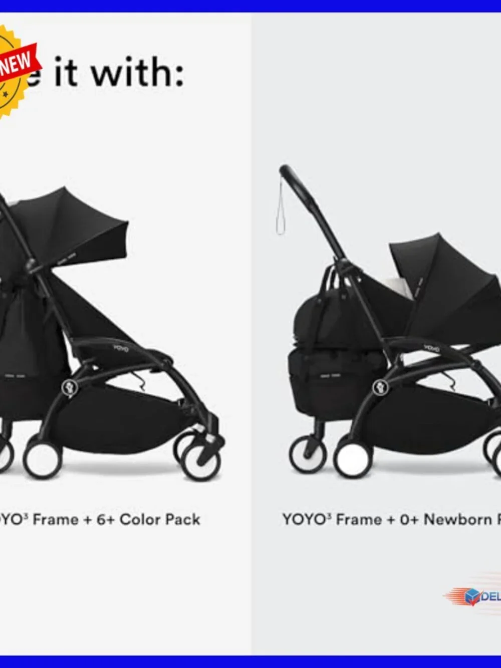 Sturdy Stroller Storage Bag with Wheel Base and Hooks